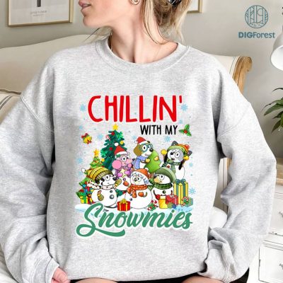 Disney Mickey Christmas Chillin With My Snowmies Png, Mickey & Friends Christmas Party Shirt, Mickey's Very Merry Xmas Png, Disneyland Family Christmas 2023 Shirt