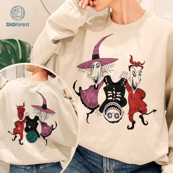 Halloween Lock Shock & Barrel Comfort Colors Sweatshirt, Nightmare Before Christmas PNG, Disneyland Halloween Sweatshirt, Boogie's Boys