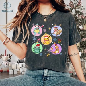 Pikachu Vintage PNG, Ash Ketchum, Pixel Art Shirt, Retro Family Tee, Gift for Kids, Pokémn Christmas Shirts, Pikachu Shirt