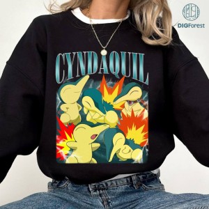Cyndaquil Quilava Typhlosion PNG| Vintage BuCyndaquil terfree Shirt | Cyndaquil Homage Shirt | Cyndaquil Shirt | Anime japanese Shirt