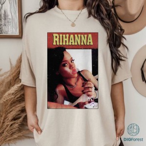 Vintage 90s Rihanna PNG| Rihanna Sweatshirt | Rihanna Shirt | Rihanna Merch | Rihanna Lift Me Up Shirt