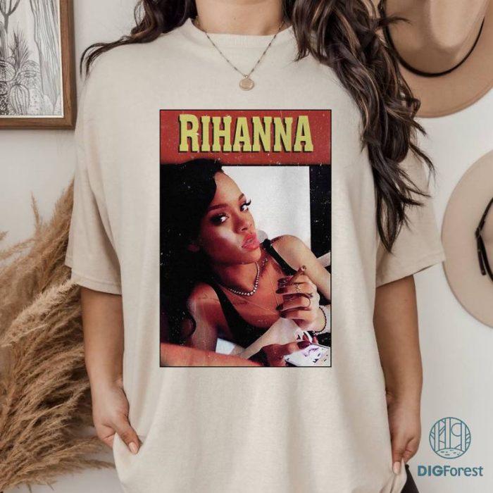 Vintage 90s Rihanna PNG| Rihanna Sweatshirt | Rihanna Shirt | Rihanna Merch | Rihanna Lift Me Up Shirt