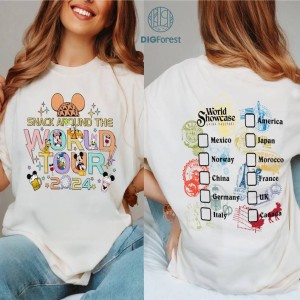 Disney Snacking Around the World PNG, Disneyworld Snacks Shirt, Magic Kingdom Snacking, Disneyland Snacking Shirt, Epcot shirt, Disneyworld Shirt