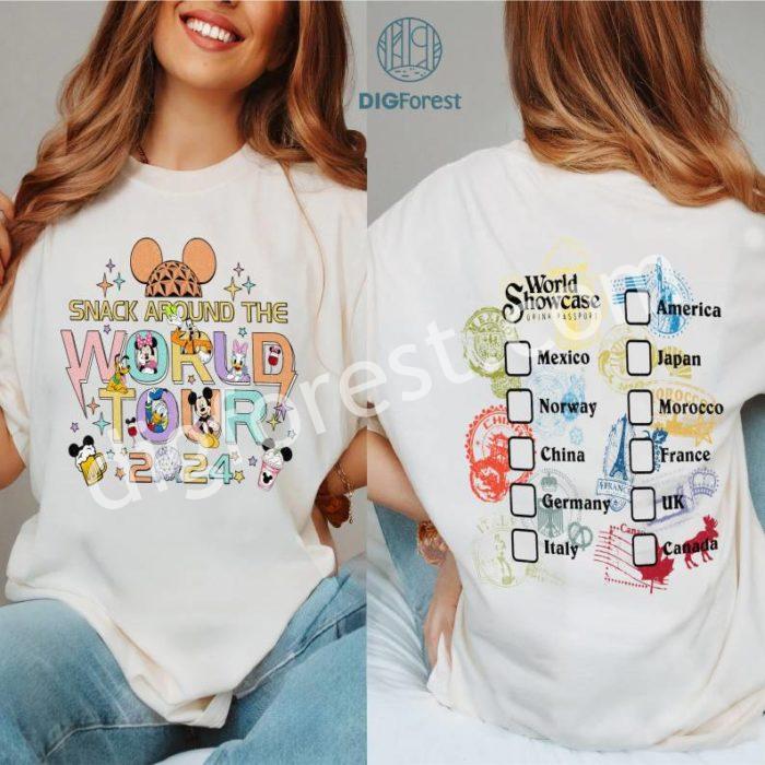 Disney Snacking Around the World PNG, Disneyworld Snacks Shirt, Magic Kingdom Snacking, Disneyland Snacking Shirt, Epcot shirt, Disneyworld Shirt