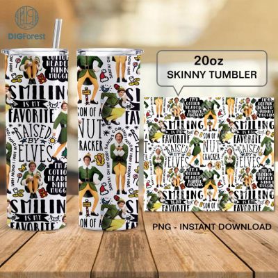 Buddy Elf Christmas Movie 20oz Tumbler Design Png, The Elf Movie Christmas 20oz Straight Tumbler Wrap Design, Santa I Know Him Png Buddy Elf Christmas Movie 20oz Tumbler Design Png, The Elf Movie Christmas 20oz Straight Tumbler Wrap Design, Santa I Know Him Png