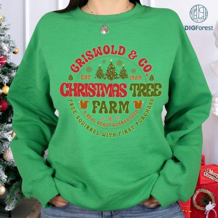 Griswold Christmas PNG, Griswold Co Top, Christmas Comedy Sweatshirt, Griswold Holiday Sweatshirt, Holiday Tree Farm Sweatshirt