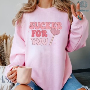 Sucker for You Shirt, Valentine Gift PNG, Valentines Day Shirt, Valentines Day Shirt, Couple Shirt, Gift For Her, Gift For Valentine, lover gift
