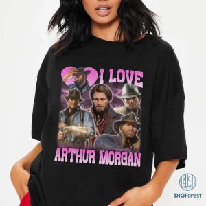 I Love Arthur Morgan PNG, Red Dead Shirt, Arthur Morgan Shirt, Game Character Shirt, Arthur Red Dead Merch