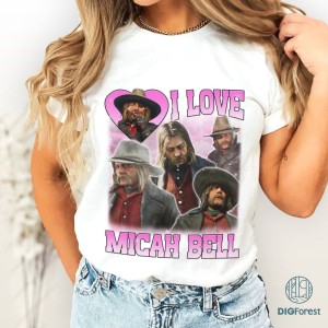 I Love Micah Bell PNG, Red Dead Shirt, Micah Bell Shirt, Game Character Shirt, Micah Bell Red Dead Merch