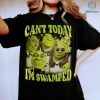 Can't Today I'm Swamped Shrek PNG, Shrek Fiona Princess Shirt, Funny Shrek Trending Tee, Sassy Shrek