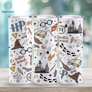 Wizard Magic Beer Can | Glass HP Mug | Magic Mug | Iced Coffee Cup | HP Coffee Cup | Tumbler Wrap PNG | Christmas Coffee Gift | Gift for Her