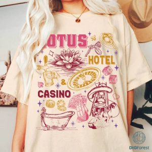 Lotus Hotel & Casino Percy Jackson and the Olympians PNG| Greek Mythology Shirt, Rick Riordan Bookish Shirts, Book Lover Gifts