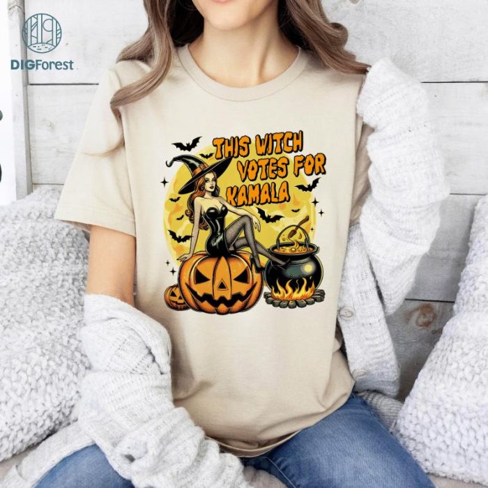 This Witch Votes For Kamala Shirt, Kamala Harris Shirt, Witchs For Kamala Shirt, Election Shirt, Voting Shirt, Halloween Election Shirt