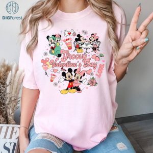 Disney Mickey Groovy Valentine's Day Shirt, Mickey Magical Heart Valentines Shirt, Disneyland Couple Shirts, Couple Matching Valentines Shirts