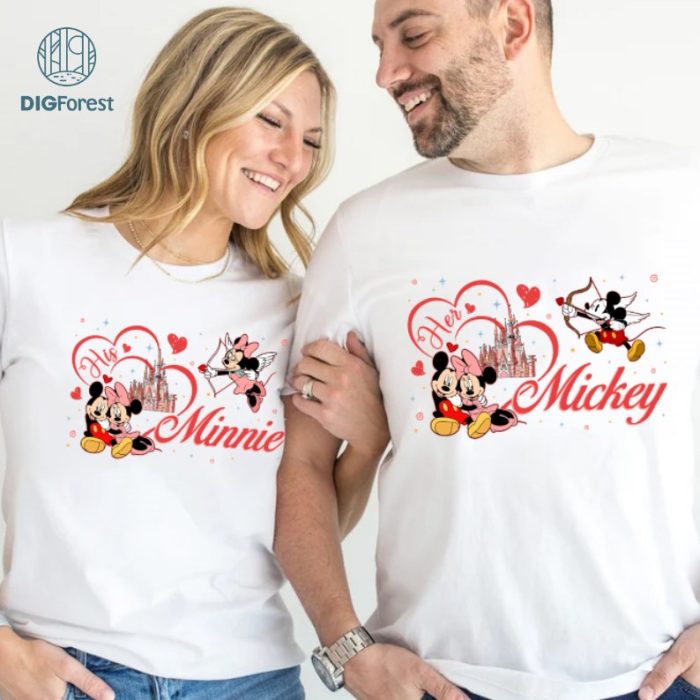 Disney Mickey Minnie  PNG, Family Couple PNG, Mickey Mouse PNG, Minnie PNG, Family Honeymoon Shirts, Familyland Trip Shirt