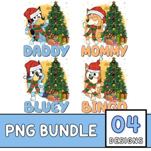 Bundle Christmas Dogs SVG, Merry Christmas Svg, Family Christmas Svg, Blue Dog Christmas Svg, Christmas Characters Svg, Digital Download