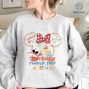 Disney Mickey Minnie Family Trip 2024 Png | Disneyland Family Vacation Shirt | Magic Kingdom Shirt | Mickey's Very Merry Christmas Party Shirt