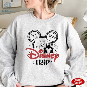 Disneyland Family Trip 2024 PNG, First Disneyland Trip 2024 Shirt, Custom Family Shirt, Disneyworld Family Vacation, Girl Trip Shirt