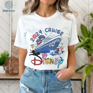 Disney Mickey Minnie New Year Cruise 2024 PNG, Disneyland Family Trip 2024 shirt, Wish Dream Fantasy Magic Cruise Family Shirt, Pixar Day At Sea