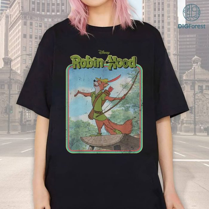 Disneyland Robin Hood Retro T-Shirt, Disneyland Robin Hood PNG, Robin Hood Birthday Shirt, Disneyland Family Trip 2024 Shirt