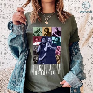 Vintage 90's Drake Jcole PNG| Drake And J-Cole Shirt | Drake Shirt | Vintage Jcole Shirt | homage Rapper Hip Hop Shirt