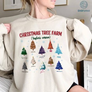 Chrismas Tree Farm TS Version PNG, Tis The Season TS Shirt, Taylor Swift Christmas T-Shirt, The Eras Mix Christmas Hoodie