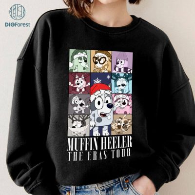 Muffin The Eras Tour PNG, Bluey Muffin TShirt, Muffin Heeler Time Out Tour Shirt, Muffin Heeler Shirt, Muffin Madness, Bluey Bingo Shirts