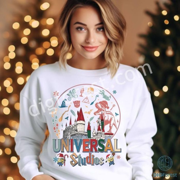 Universal Studios Christmas PNG| Universal Studios 2023 Trip Shirt | Universal Studios Family Vacation Shirt | Universal Orlando Shirt