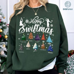 Merry Swiftmas PNG, The Eras Tour Christmas Shirt, Have A Merry Swiftmas Sweatshirt, TS Fan Gift, Swiftmas Shirt, Gift for Swifties