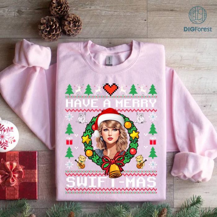 Taylor Swift Christmas Sweatshirt | Wishing You a Merry Swiftmas Hoodie | Eras Tour Merch | Taylor Swiftie Fan Shirt