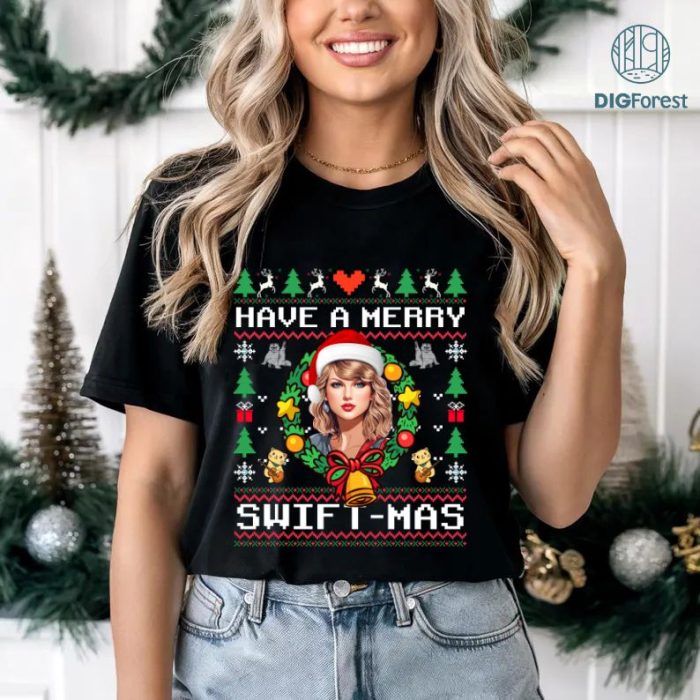 Taylor Swift Christmas Sweatshirt | Wishing You a Merry Swiftmas Hoodie | Eras Tour Merch | Taylor Swiftie Fan Shirt