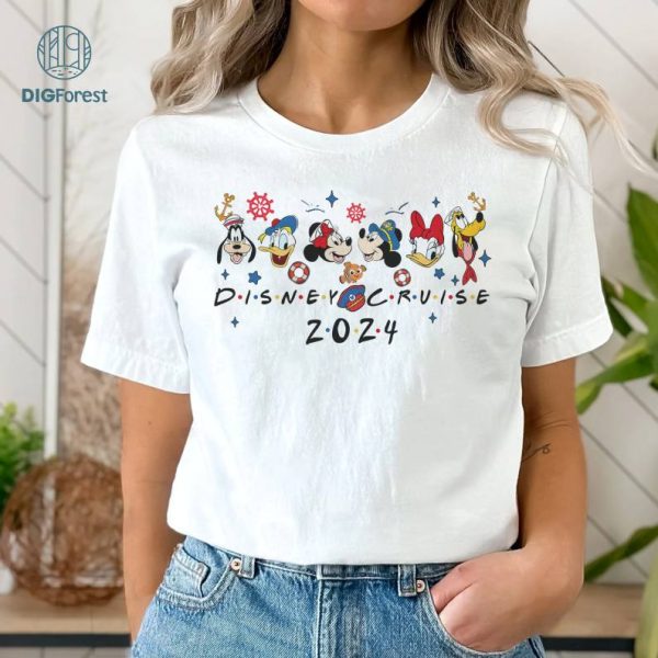 Disney Mickey Cruise Line PNG, Mickey And Friends Cruise Shirt, Disneyland Cruise 2024 Shirt, Family Cruise Group Matching, Family Trip 2024 Shirt