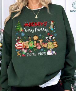 Disney Mickey's Very Merry Christmas Party 2023 Png | Magic Kingdom Friends Christmas Shirt | Family Matching Png | Xmas Holiday
