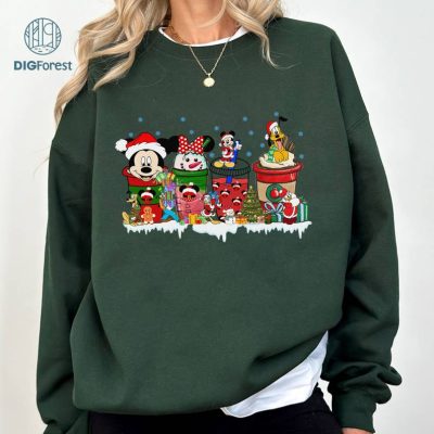 Disney Mickey Christmas Coffee PNG, Christmas coffee Shirt, Merry Christmas PNG, Mickey png, Coffee Latte PNG, Christmas Holiday, Christmas png