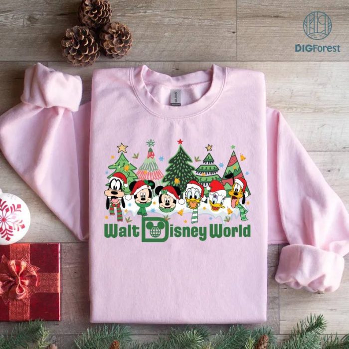 Disney Christmas PNG | Vintage Disney World & Magic Kingdom Shirt | Mickey & Friends Trip Tee