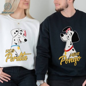 Disney Pongo and Perdita Bundle, 101 Dalmatian Shirt, Family Couple Shirt, Family Trip Shirt, Family Honeymoon Shirt, Epcot Shirt