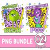 Disney Couple Bundle, Googly Bear and Schmoopsie Poo Tee, Mike and Celia, Honeymoon Anniversary, Monsters Inc Inspired Gift