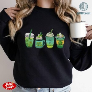 St Patricks Day Coffee Sweatshirt | Lucky A Latte Irish Shamrock Clover Shirt | St Patricks Day Coffee Shirt | Digital Download