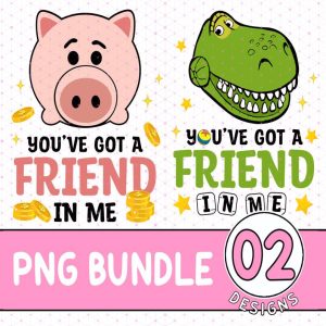 Disney Hamm and Rex Toy Story Bundle | Couple Matching Shirt | Toy Story Characters Valentine Day Png | Couples Shirt | Family and Friends Matching | Valentines Day Gift for Couple