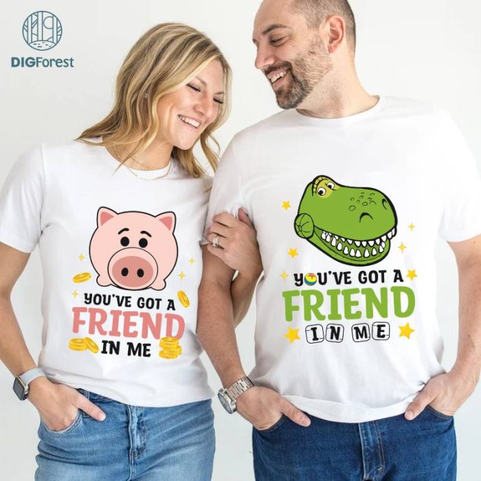 Disney Hamm and Rex Toy Story Bundle | Couple Matching Shirt | Toy Story Characters Valentine Day Png | Couples Shirt | Family and Friends Matching | Valentines Day Gift for Couple