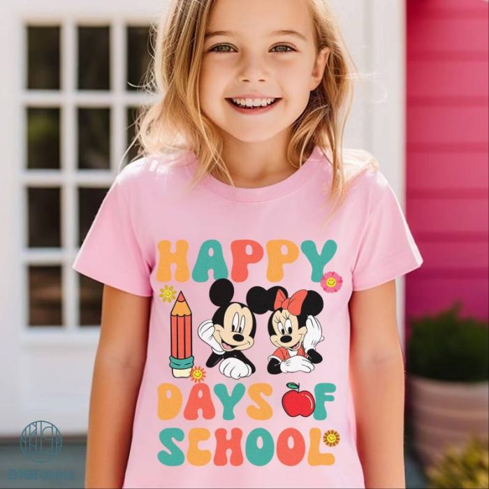Disney Mickey And Friends 100th Day of School PNG, Mickey Minnie 100 Days of School Shirt, Disneyland Teacher 100 Day of School Shirt
