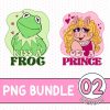 Disney Retro The Muppets Show Kermit Shirt, Kiss A Frog and Miss Piggy Get A Prince shirt, the Frog and Miss Piggy shirt, Disneyland Valentines Tee