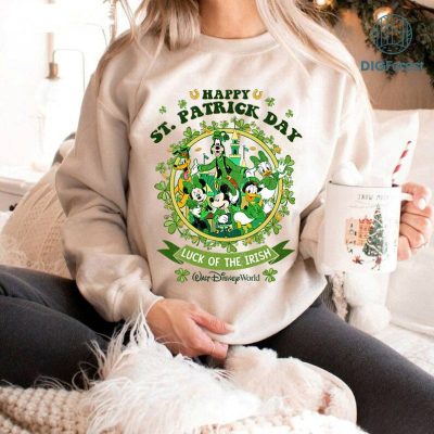 Disney Retro Mickey And Friend St Patrick Day Png | Mickey And Friends Luck Of the Irish Shirt | Magic Kingdom WDW St Paddys Day Shirt | Digital Download
