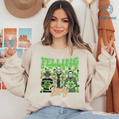 Horror Killer St Patrick's Day Png | Ghost Face Scream Horror Patrick's Day | Michael Myers Feeling Lucky Paddys Day Shirt | Digital Download Horror Killer St Patrick's Day Png | Ghost Face Scream Horror Patrick's Day | Michael Myers Feeling Lucky Paddys Day Shirt | Digital Download