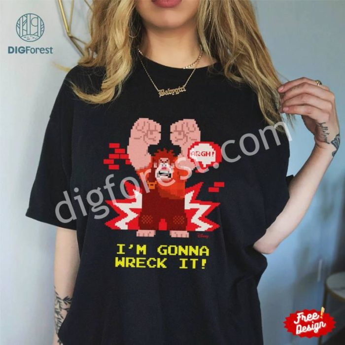 Disney Wreck It Ralph PNG | Ralph Breaks The Internet Shirt | Wreck It Ralph Birthday PNG | Vanellope Von Schweez | Sugar Rush Racers