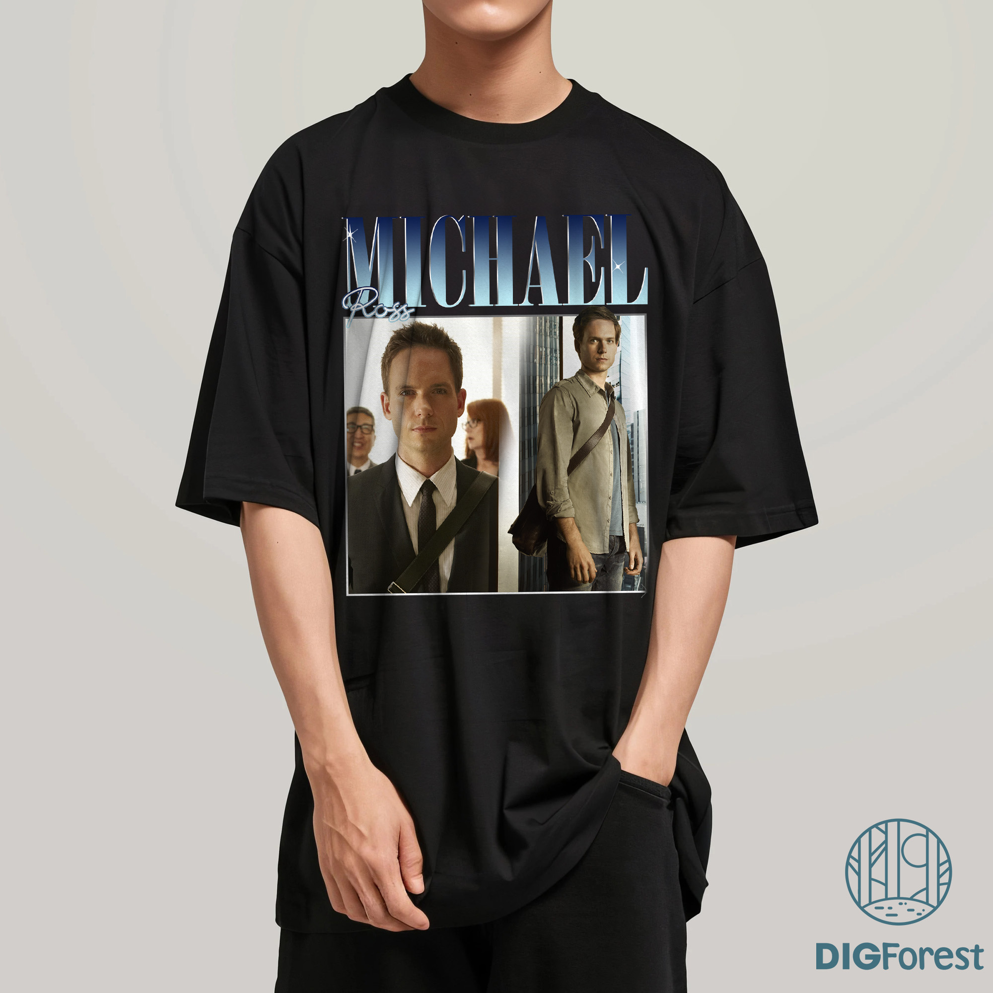 Michael Ross Bootleg Rap Shirt | Suits TV Show Vintage Graphic Tee | Michael Ross Homage PNG | Trendy Shirt For Women
