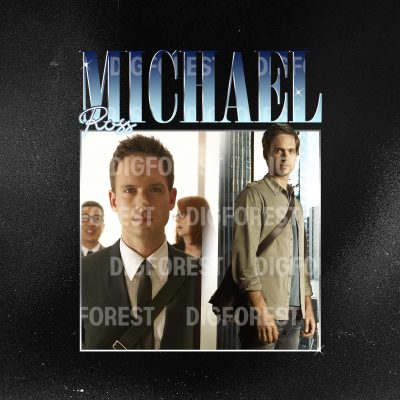 Michael Ross Bootleg Rap Shirt | Suits TV Show Vintage Graphic Tee | Michael Ross Homage PNG | Trendy Shirt For Women