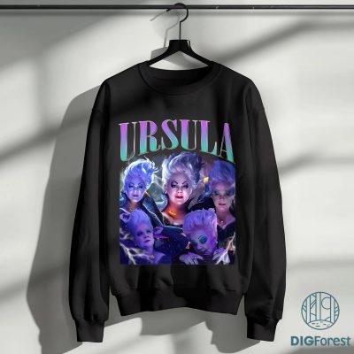 Disney Ursula The Little Mermaid Vintage Graphic Shirt, Ursula Villains Homage TV Shirt, Graphic Tee For Women Trendy