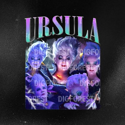 Disney Ursula The Little Mermaid Vintage Graphic Shirt, Ursula Villains Homage TV Shirt, Graphic Tee For Women Trendy