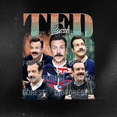 Ted Lasso Vintage Graphic Shirt, Ted Lasso Movie Homage TV Shirt, Ted Lasso Bootleg Rap Shirt, Graphic Tees For Women Trendy